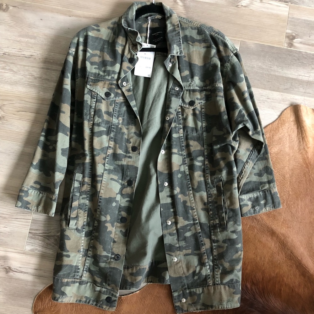 Zara TRF womens camo jacket (size small)